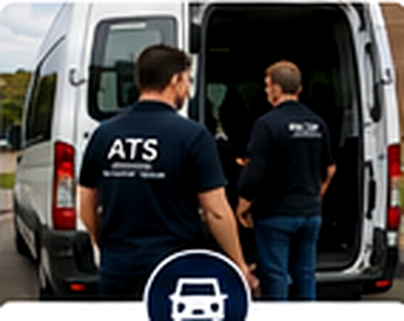 ATS team supporting a passenger into specialist transport